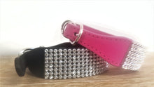 Load image into Gallery viewer, S • Bling Diamante Collar for Dogs + Cats • Hot Pink