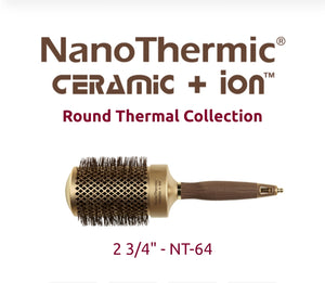 Olivia Garden ~ Nano Thermic Ceramic + Ion Round Barrel Brush 64mm