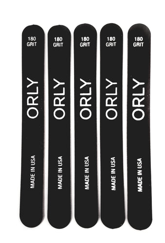 ORLY Nail File ~ Black Board Medium 180Grit (Pack of 5)