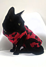 Load image into Gallery viewer, STYLECOM.NZ ~ Designer Dog / Cat Top Sleeveless  Red Paw Print ~ Size Small