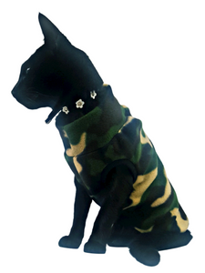 STYLECOM.NZ ~ Designer Dog /Cat Top Sleeveless  Camouflage ~ Size Small