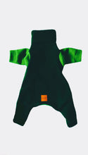Load image into Gallery viewer, STYLECOM.NZ ~ Designer Dog PJs Forest Green + Lime Green Front Legs ~ Size Small