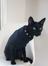 Load image into Gallery viewer, STYLECOM.NZ ~ Designer Cat / Puppy Black Sleeveless Top • Size Xtra Small