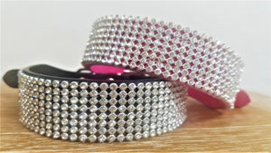 S • Bling Diamante Collar for Dogs + Cats • Hot Pink