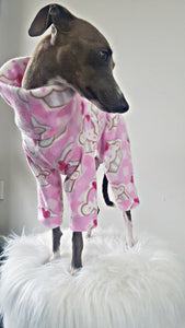 STYLECOM.NZ ~ NZ Designer Dog PJ's  Pink Strawberry Cupcake ~ Size Medium