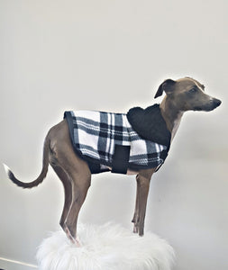 STYLECOM.NZ ~ Pure Envy Designer Dog Coat  Black + White ~ Size Medium