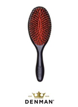 Load image into Gallery viewer, DENMAN ~ NATURAL BRISTLE LONG HAIR BRUSH • SIZE LARGE