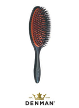 Load image into Gallery viewer, DENMAN ~ NATURAL BRISTLE LONG HAIR BRUSH • SIZE LARGE