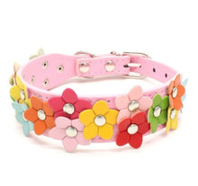 Load image into Gallery viewer, M • Flower Power Dog Collar • Pink